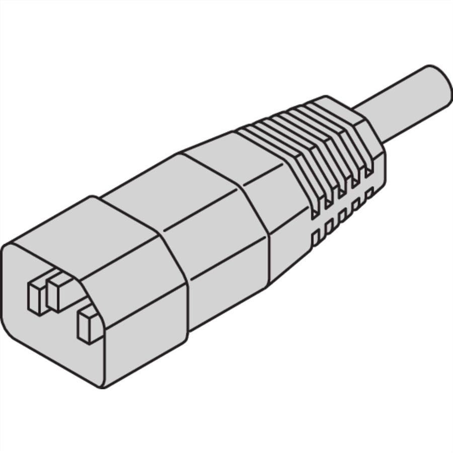SCHROFF Netsnoer, IEC C14 naar C13, 0,5 m, zwart