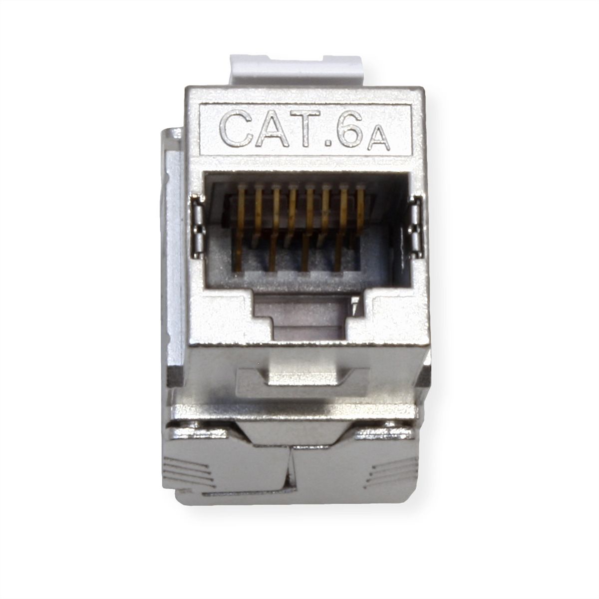 ROLINE Cat.6A (Class EA) Keystone, RJ-45, shielded, tool-free, GHMT, silver