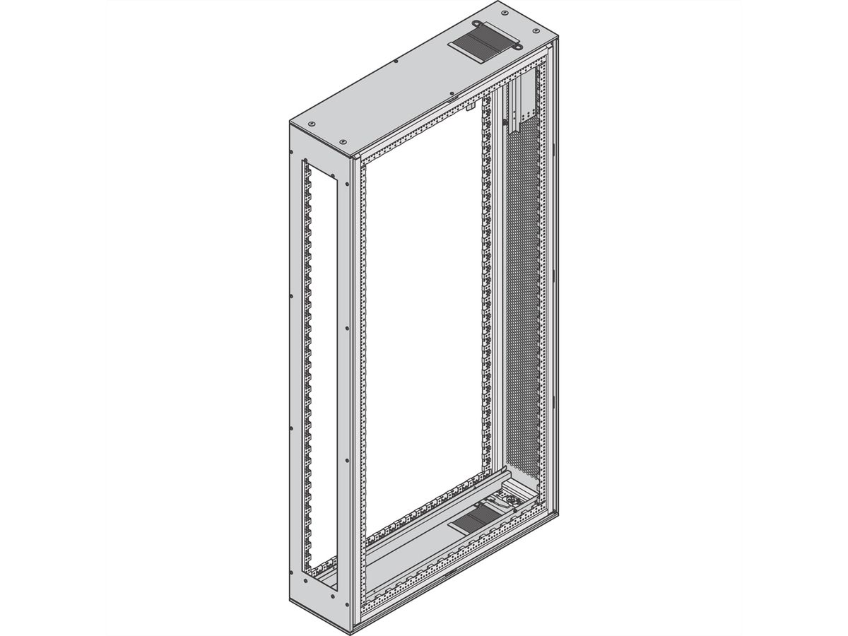 SCHROFF Varistar SHX 30 Containment Rack, RAL 7021, Cooling Elements, 47 U, 2200H, 300W, 1000D