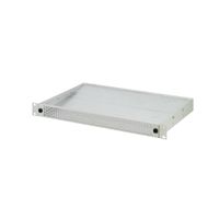 SCHROFF 1 U Air Deflector for 19" Fan Tray, 6 Fans, Front Perforated, 330 mm, RAL 7035