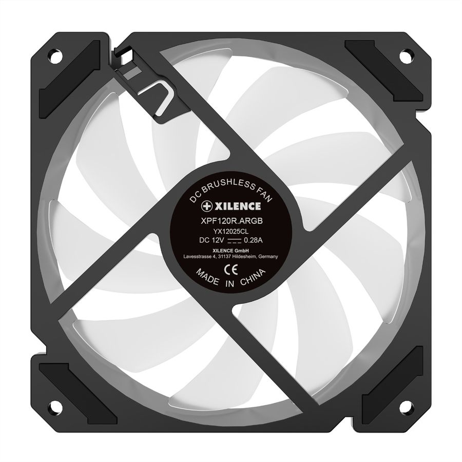 XILENCE Performance A+ REVERSE XF065, 120mm ARGB LED Lüfter schwarz