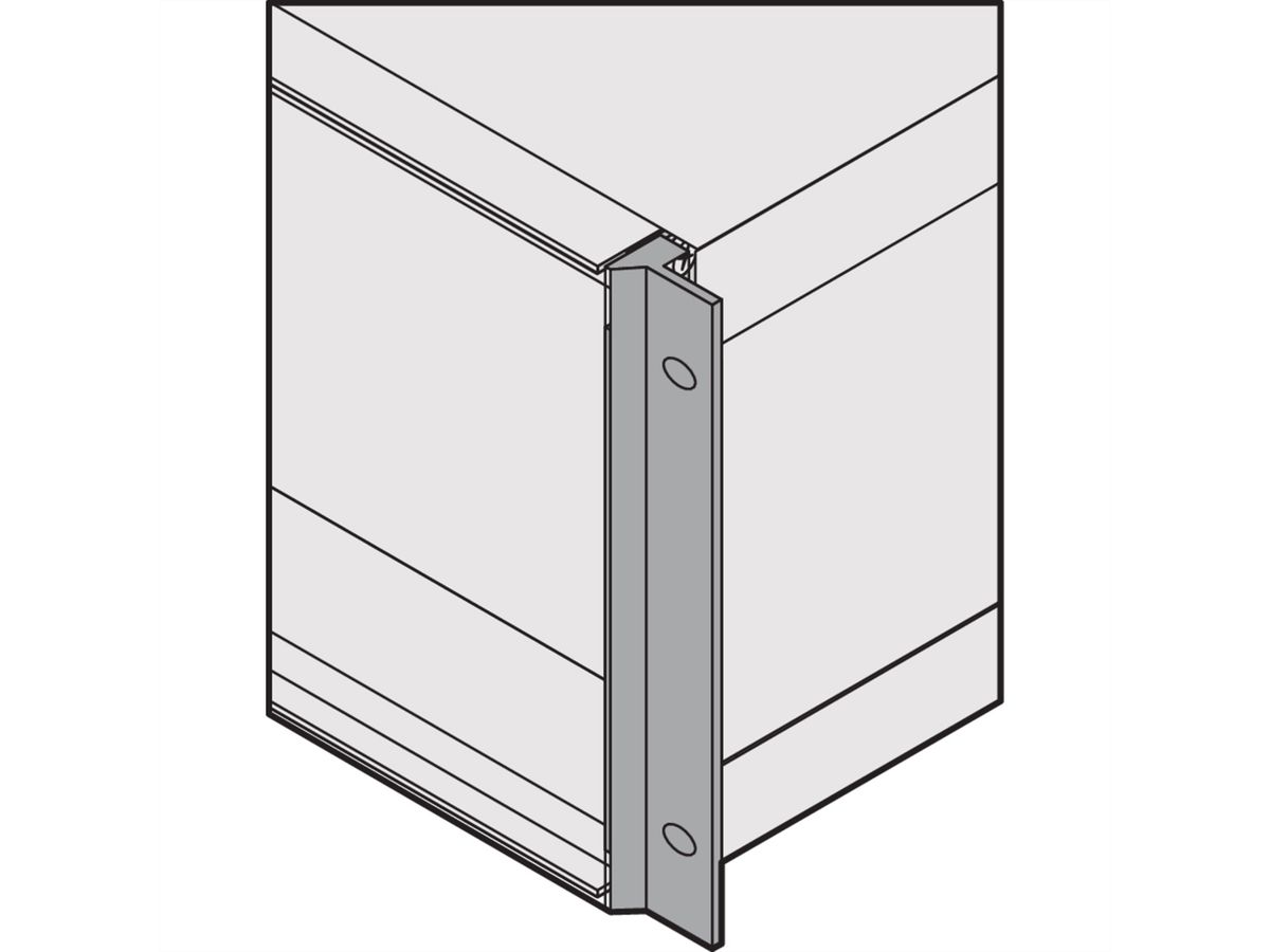 SCHROFF RatiopacPRO 19" rackbehuizing, achteraf te monteren afscherming, 3 HE, 84 HE, 435 mm