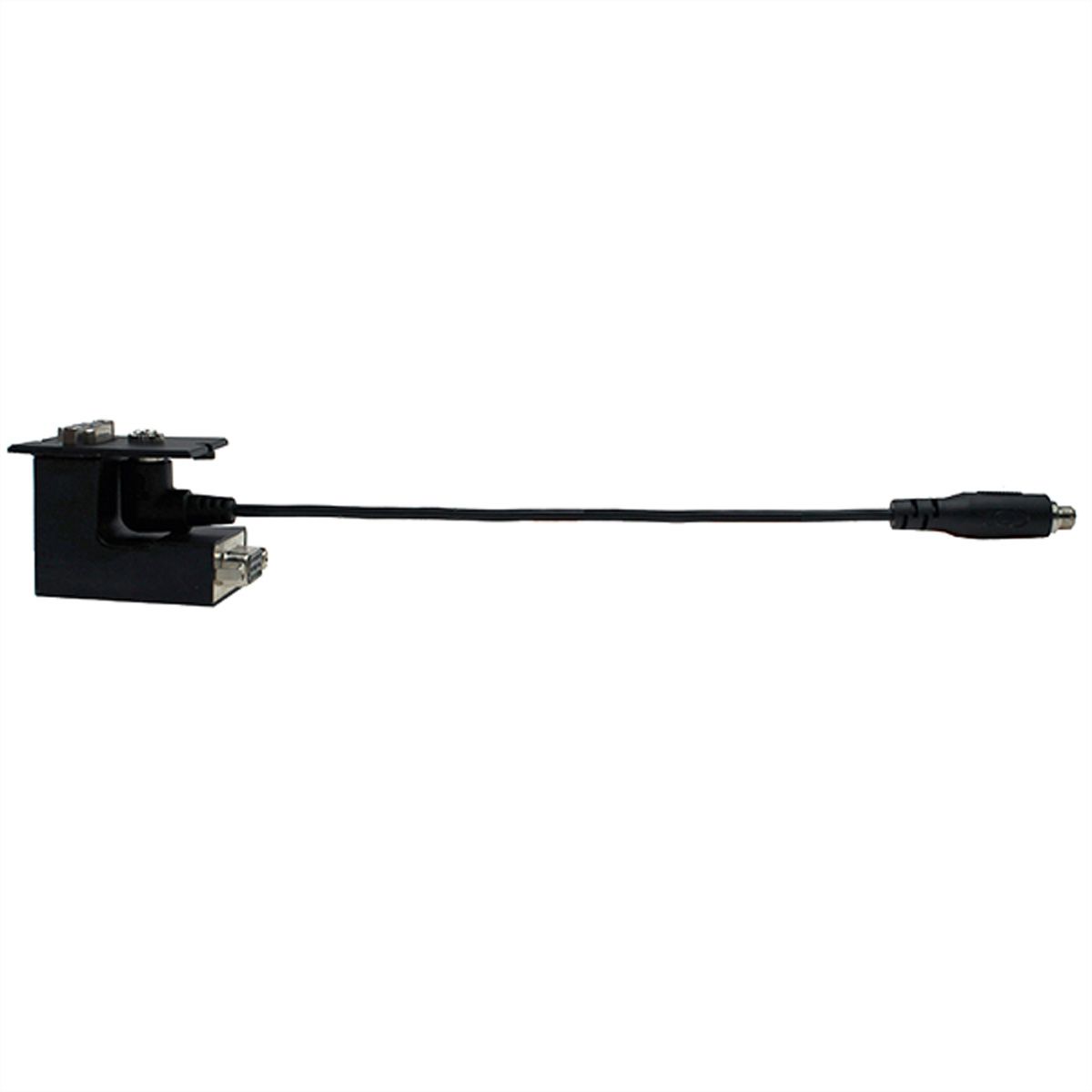 BACHMANN frame 1xVGA+jack, 90° lateral outlet