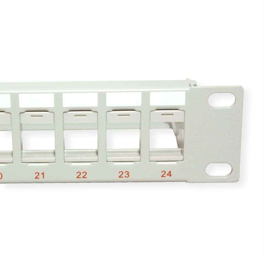 ROLINE 19" keystone patchpaneel, 24P, niet afgeschermd, grijs