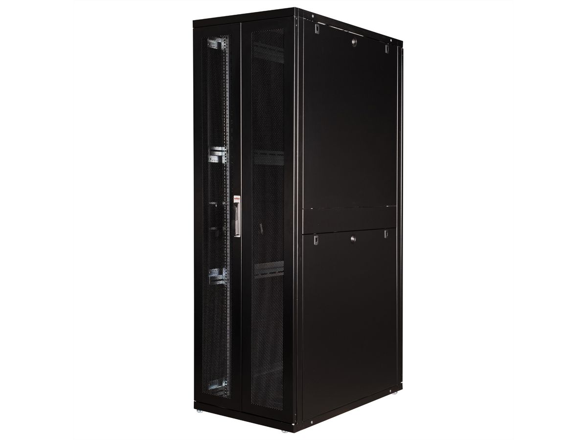 ROLINE 19-inch server rack Pro 42 U, 600x1000 BxD zwart plexiglas