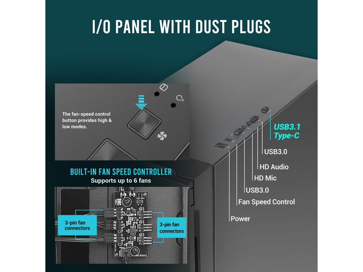 ANTEC P10C PC case Performance Midi Tower ATX, black