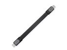 ROLINE USB4 Gen3x2 Cable, PD (Power Delivery) 20V5A, with Emark, C-C, M/M, black, 15 cm