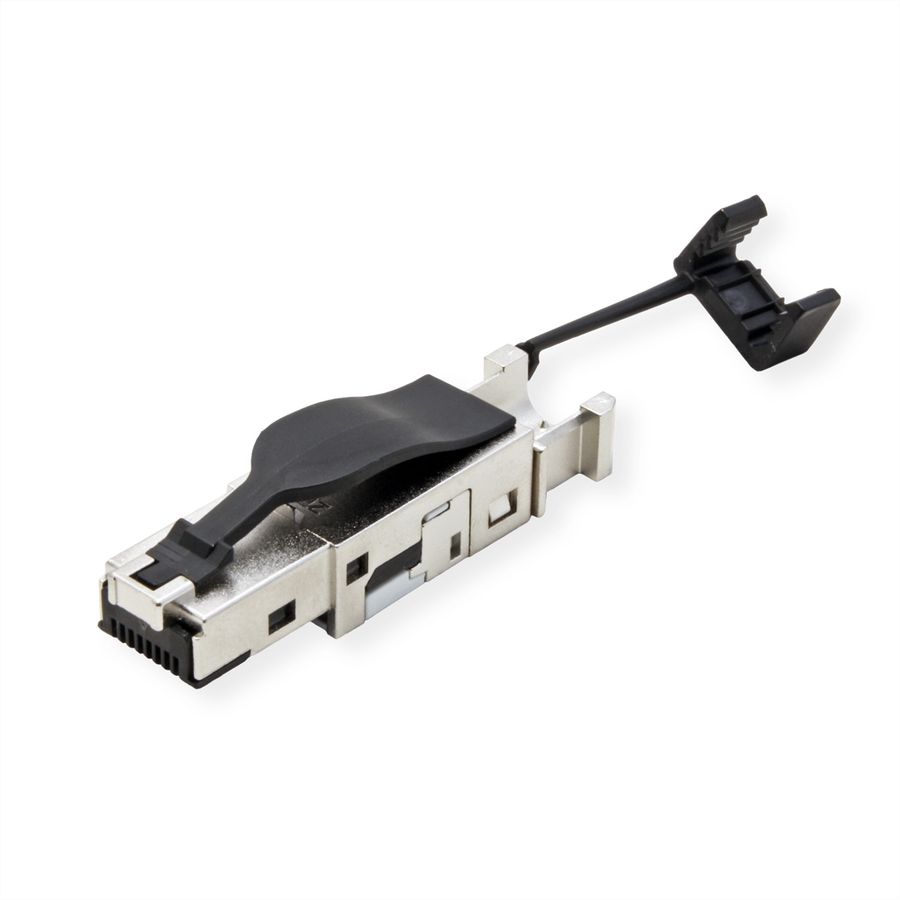 BTR E-DAT Industrie IP20, RJ45-stekker voor veldmontage, zwart