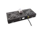 ROLINE ventilatie-unit met 2 ventilatoren, thermostaat, voor 19-inch wandbehuizing zwart