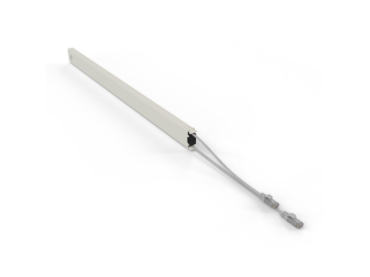 patchbox.one Kassette 46RU UTP grau Cat.6a 2,5m