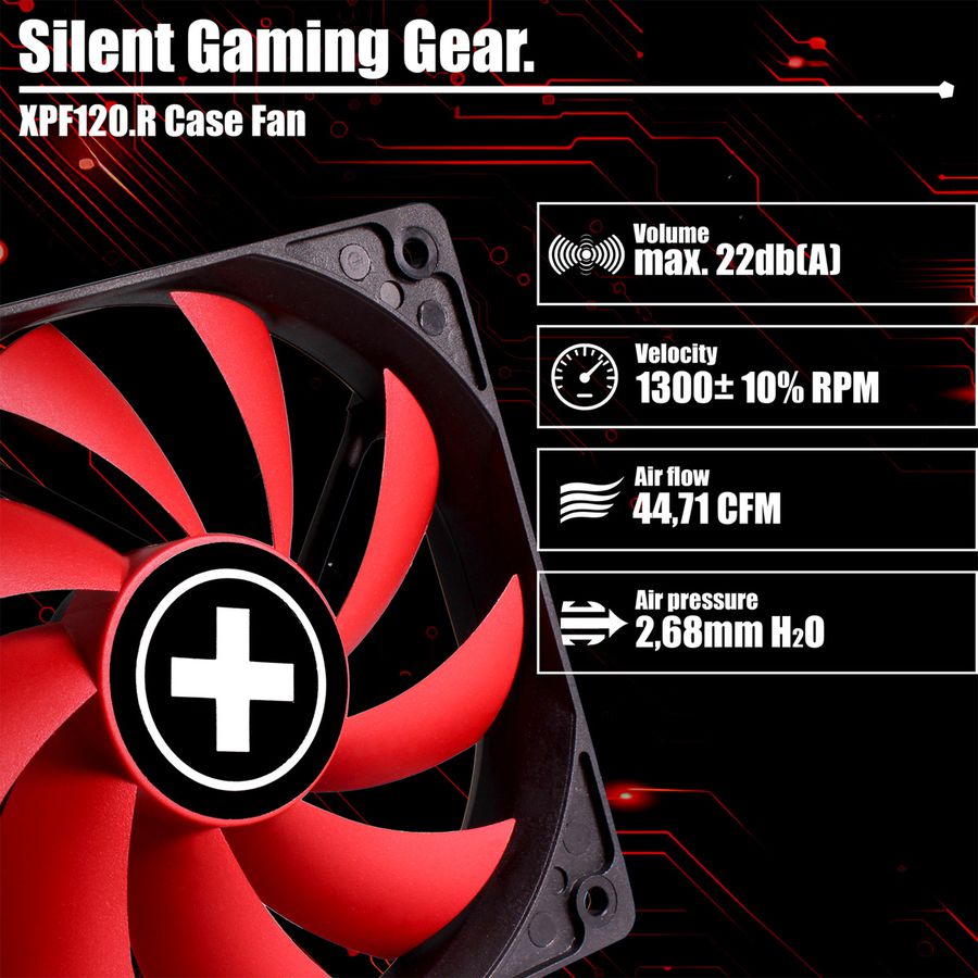 Xilence XPF120.R 120mm Performance Case Fan, 3PIN