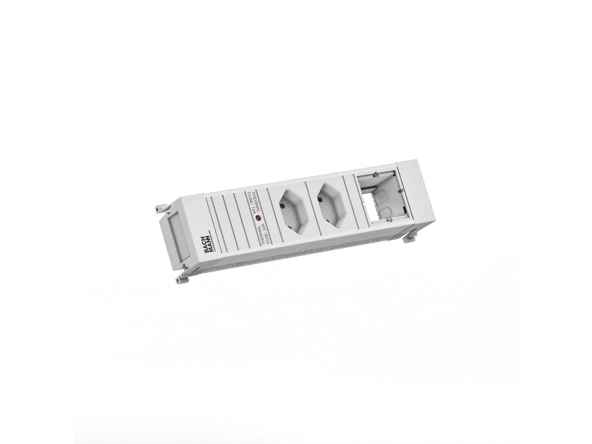 BACHMANN POWER FRAME 2xCH T13 1xCM 0.2m GST18 RAL9010