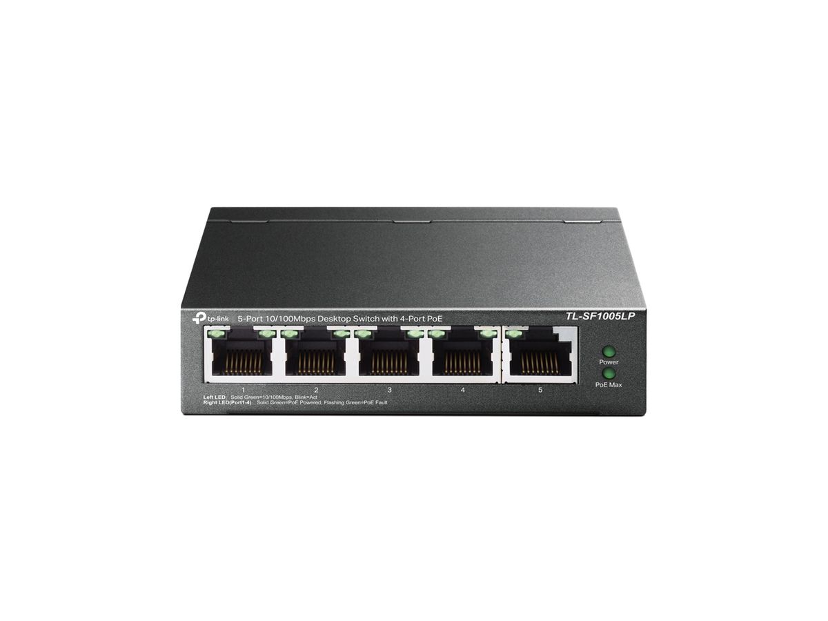 TP-Link 5-Port 10/100Mbps Desktop Switch with 4-Port PoE