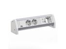 BACHMANN DESK 2xCEE7/3 1xUSB A/C 22W 1xCM GST18 RAL9010