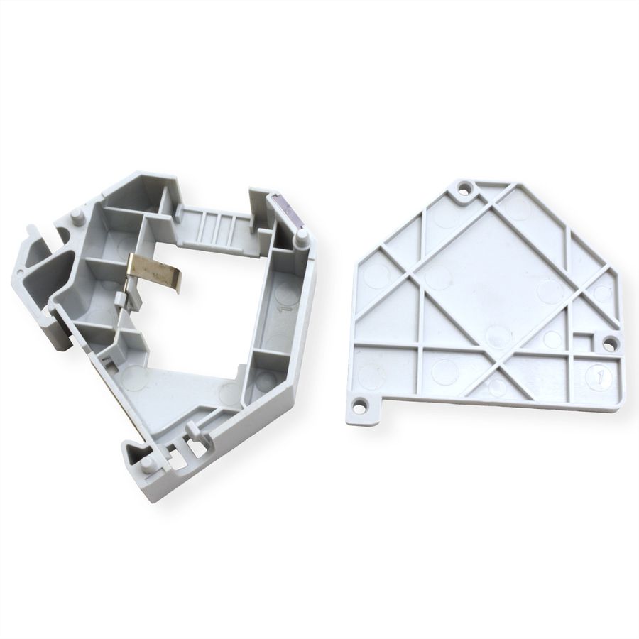 ROLINE Keystone Holder, empty, DIN-RAIL, 45°