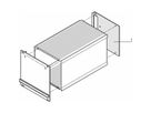 SCHROFF HF-frame type insteekmodule achterwand, zonder uitsparing, 3 HE, 28 PK