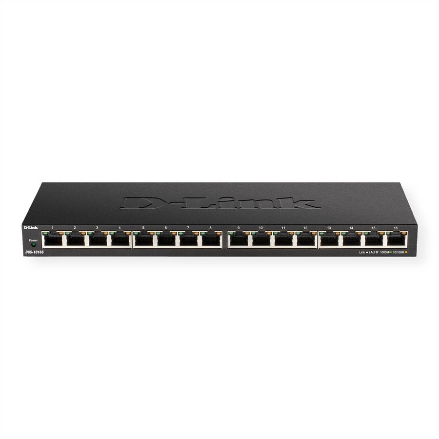 D-Link DGS-1016S/E 16-Poorts Gigabit Switch