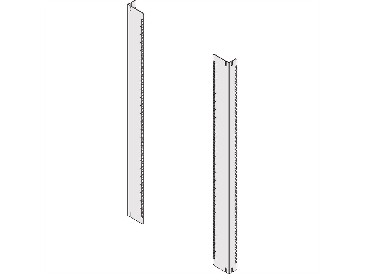 SCHROFF Comline ECL 19"/23" paneel/schuifmontageset, 1200H 700W