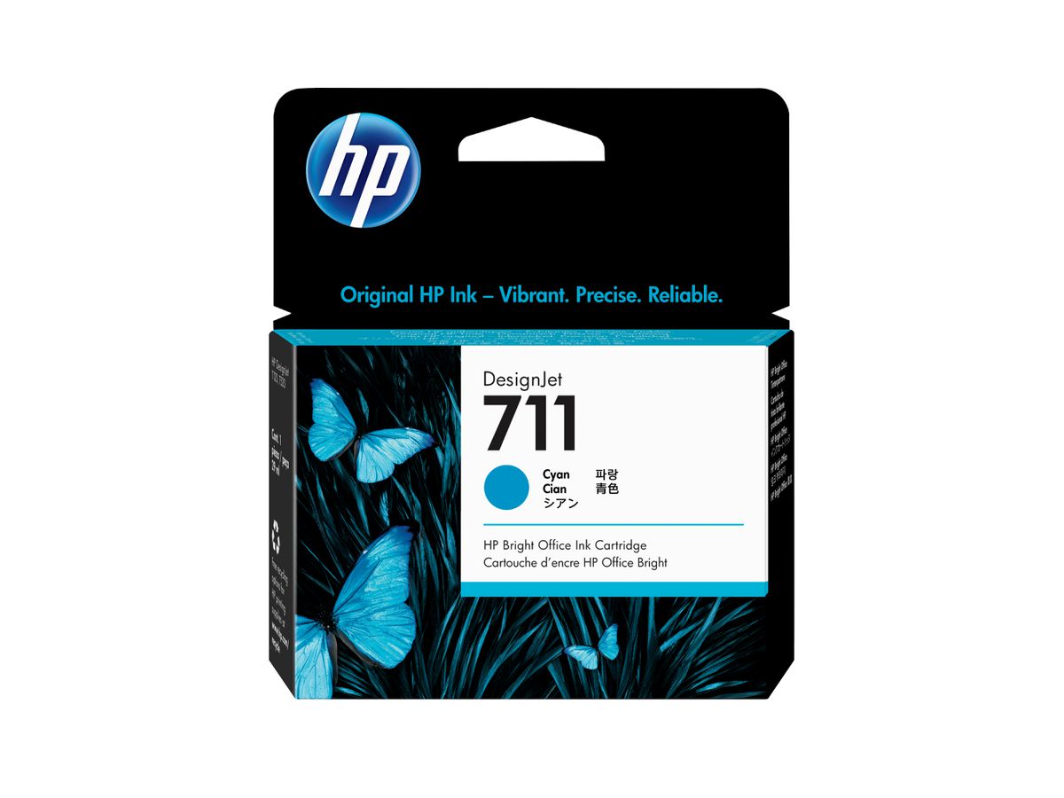 HP 711 cyaan DesignJet inktcartridge, 29 ml