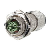 METZ CONNECT M12 Buchse IP67 gerade Flanschgeschirmt, X-kodiert, Cat.6A