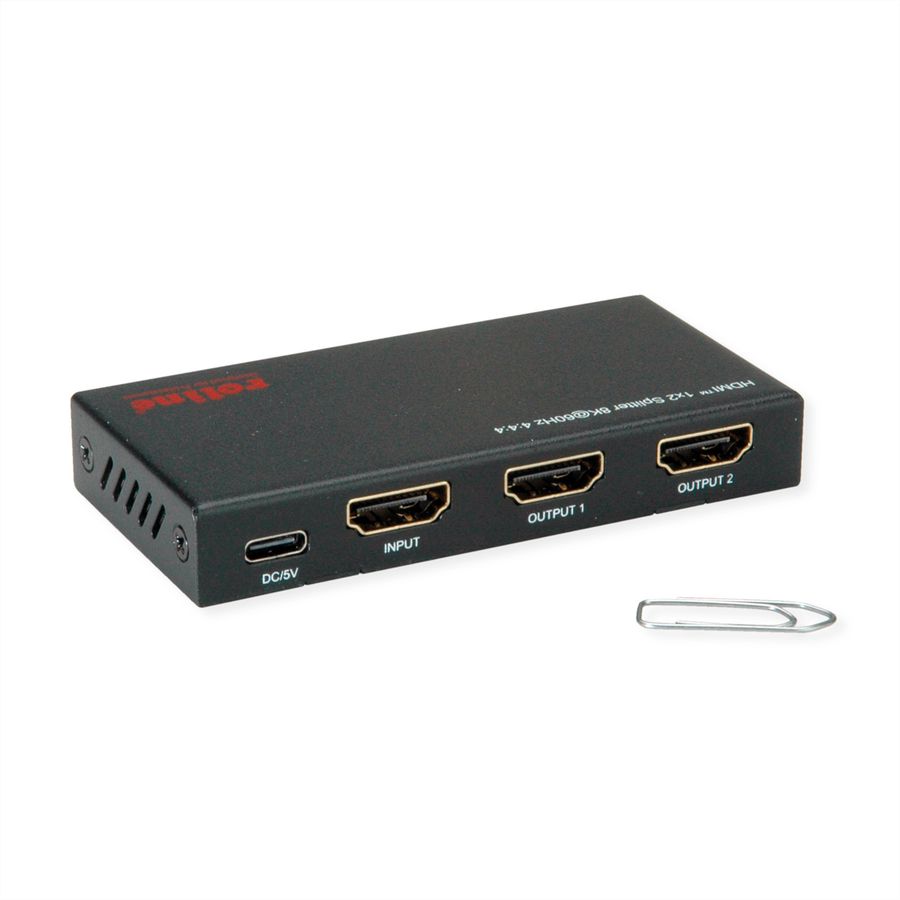 ROLINE HDMI Splitter, 8K60Hz, 1x2