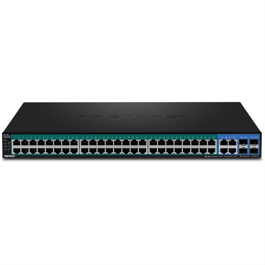 TRENDnet TPE-5240WS Gigabit Ethernet (10/100/1000) , Power Over Ethernet (PoE) Ondersteuning 1HE zwarte netwerkswitch