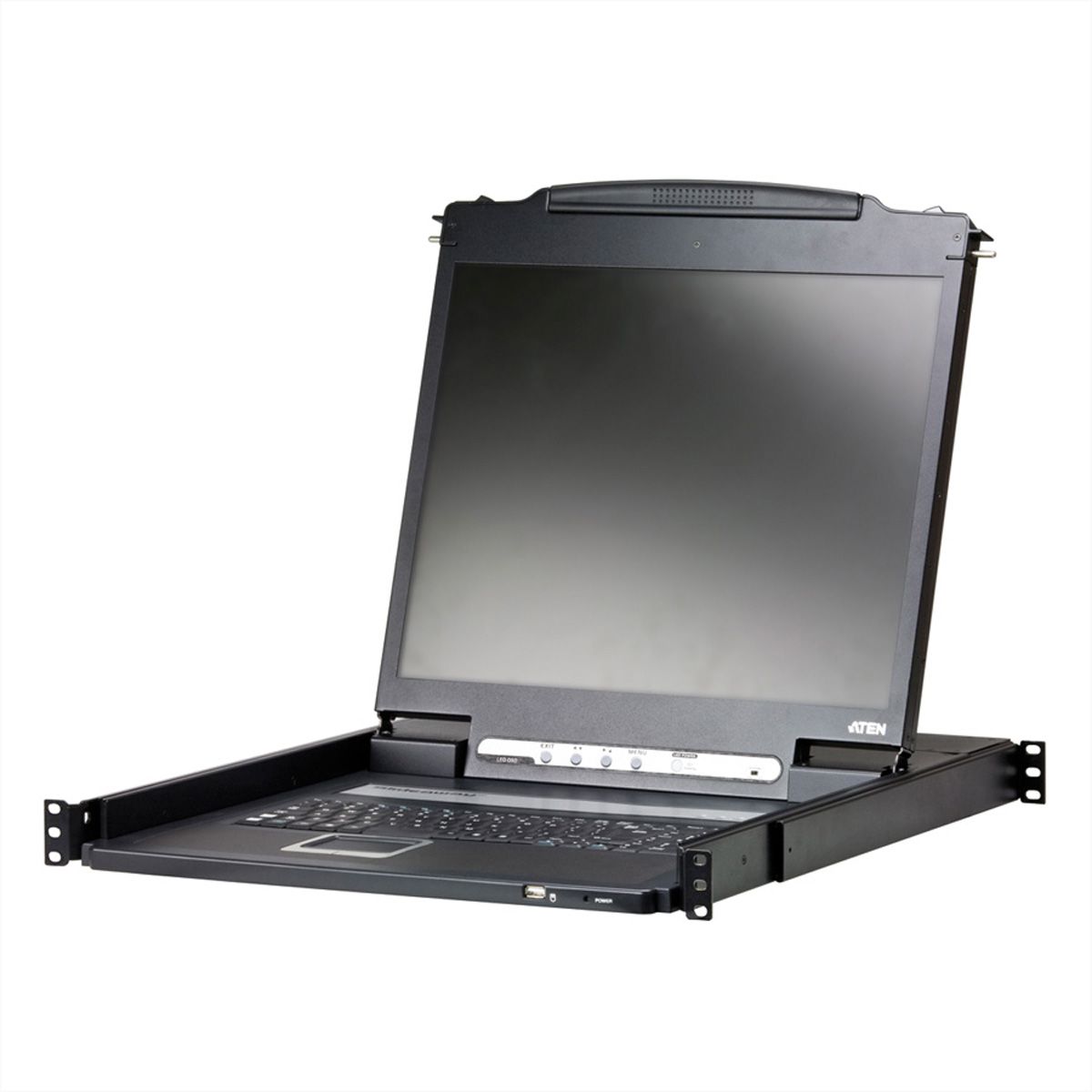 ATEN CL3000N KVM-console, 48 cm LCD, VGA, PS/2-USB, USB-poort, Toetsenbord indeling Frans