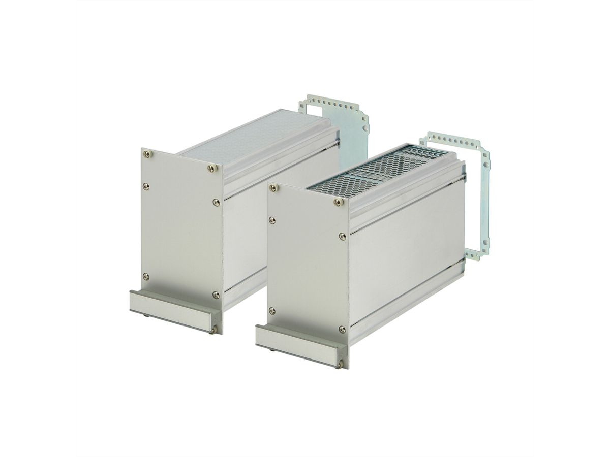 SCHROFF Frame Type Plug-In Unit PRO Kit, Shielded, Perforated, 1 Connector, 3 U, 12 HP, 227 mm