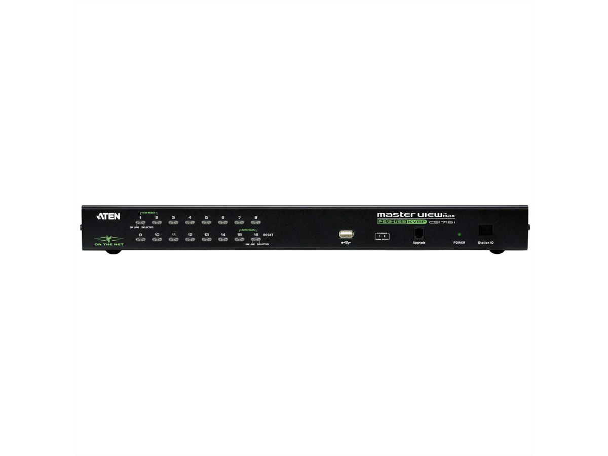 ATEN CS1716i KVM Over IP switch VGA, PS/2-USB, USB randapparatuurpoort, 16 poorts