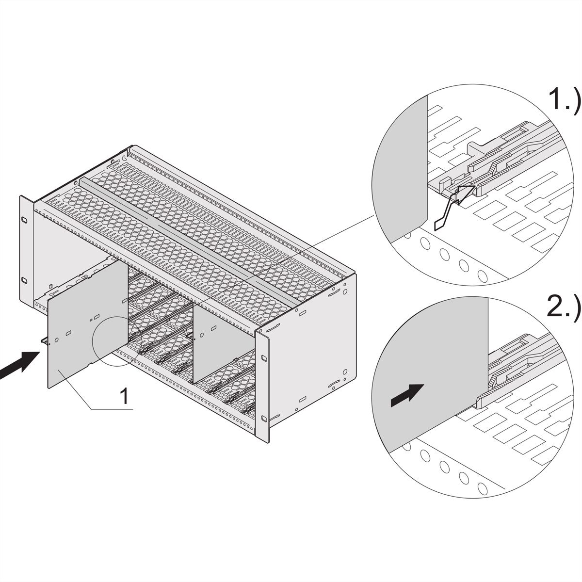 SCHROFF MTCA splitset