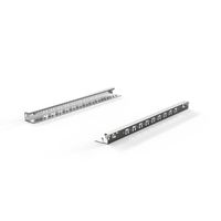 SCHROFF geleiderail Varistar, 25 kg, 1 paar, 800D