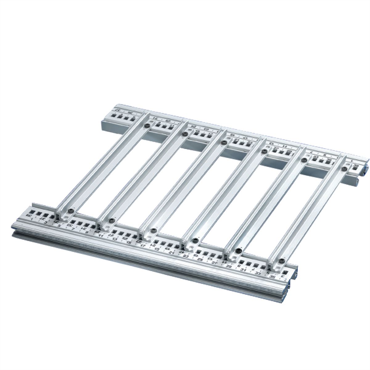 SCHROFF Guide Rail Accessory Type for Heavy PCBs, Extra Strong, Aluminum, 340 mm, 2 mm Groove Width, Silver