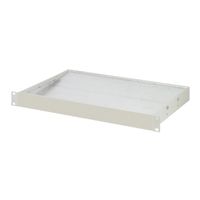 SCHROFF 1 U Air Deflector for 19" Fan Tray, 3 Fans, Front Solid, 193 mm, RAL 7035