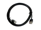 ROLINE patchkabel Cat.6A (klasse EA) UTP , extra plat, zwart, 1 m