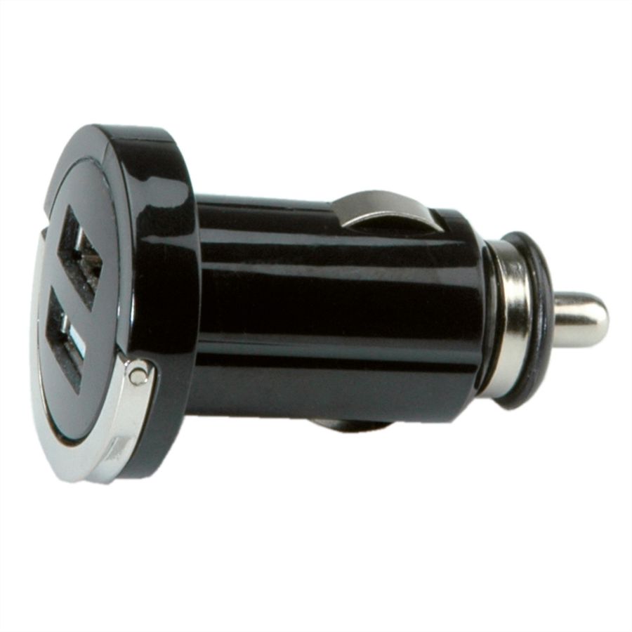 VALUE USB Auto oplader, 2 Poort, 10W,