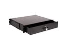 ROLINE 19-inch toetsenbordlade 2 U, 400mm diep afsluitbaar zwart