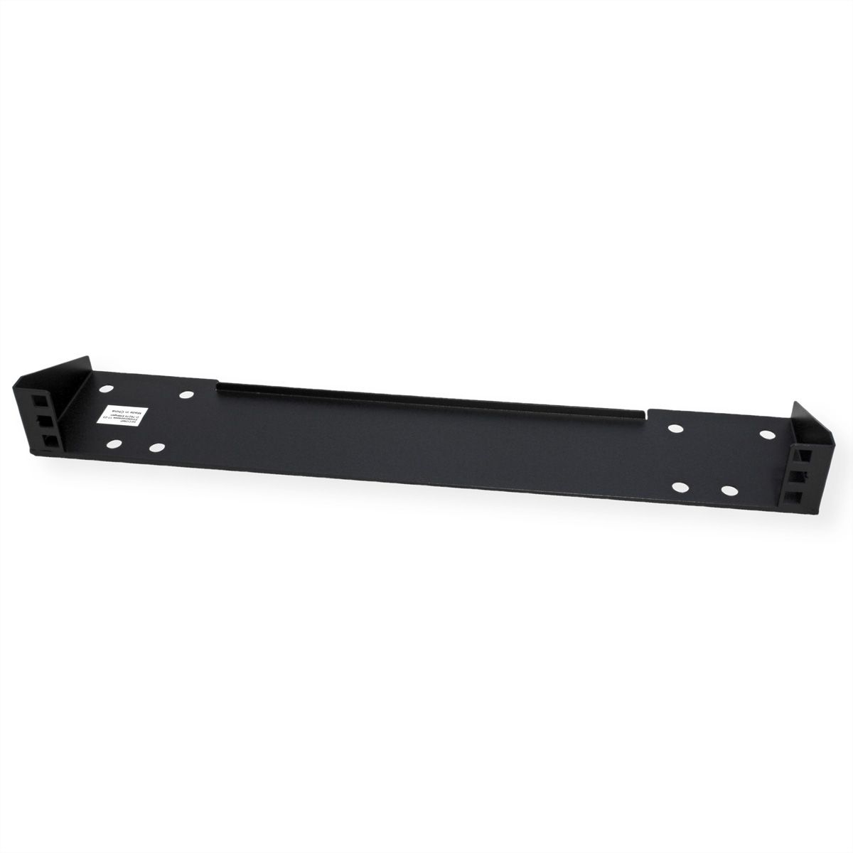 19" wand-/ondersteuningsbeugel, 1 HE, zwart