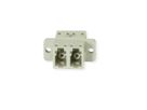 TELEGÄRTNER  LC/APC Duplex adaptor, multimode, cramic sleeve, plastic housing, beige, Z77