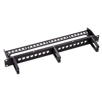 ROLINE 19" keystone patchpaneel, 16P, afgeschermd, zwart