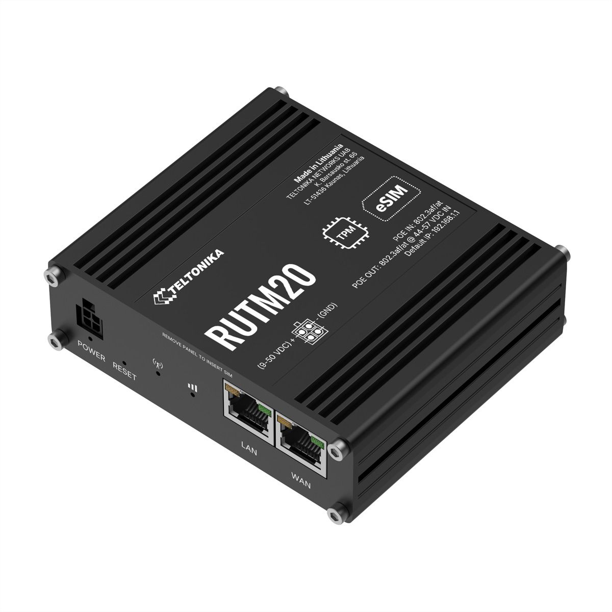 TELTONIKA RUTM20 5G Router PoE Dual SIM & eSIM