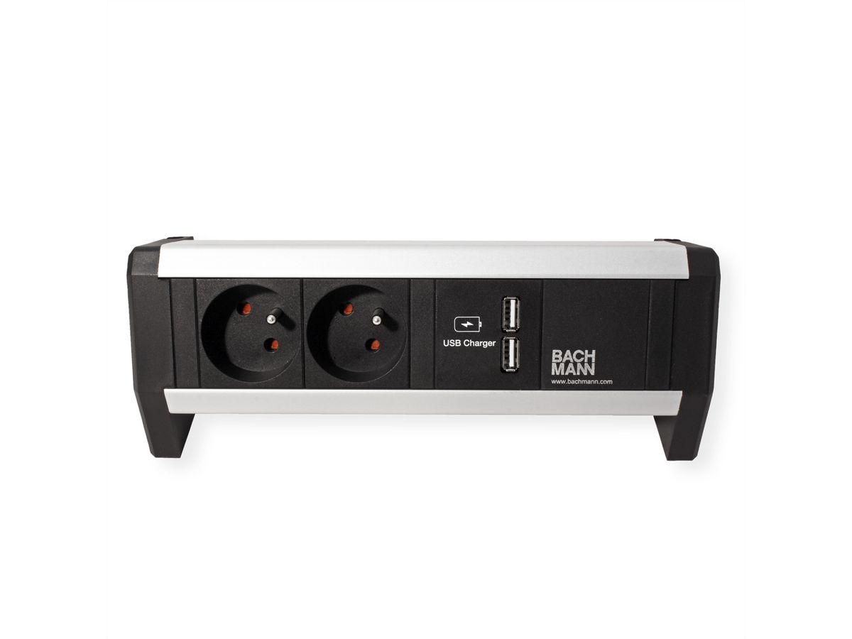 BACHMANN DESK 2xUTE 1xUSB Charger GST18 black