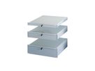 SCHROFF 19" lade, 1 HE, RAL 7035, grijs