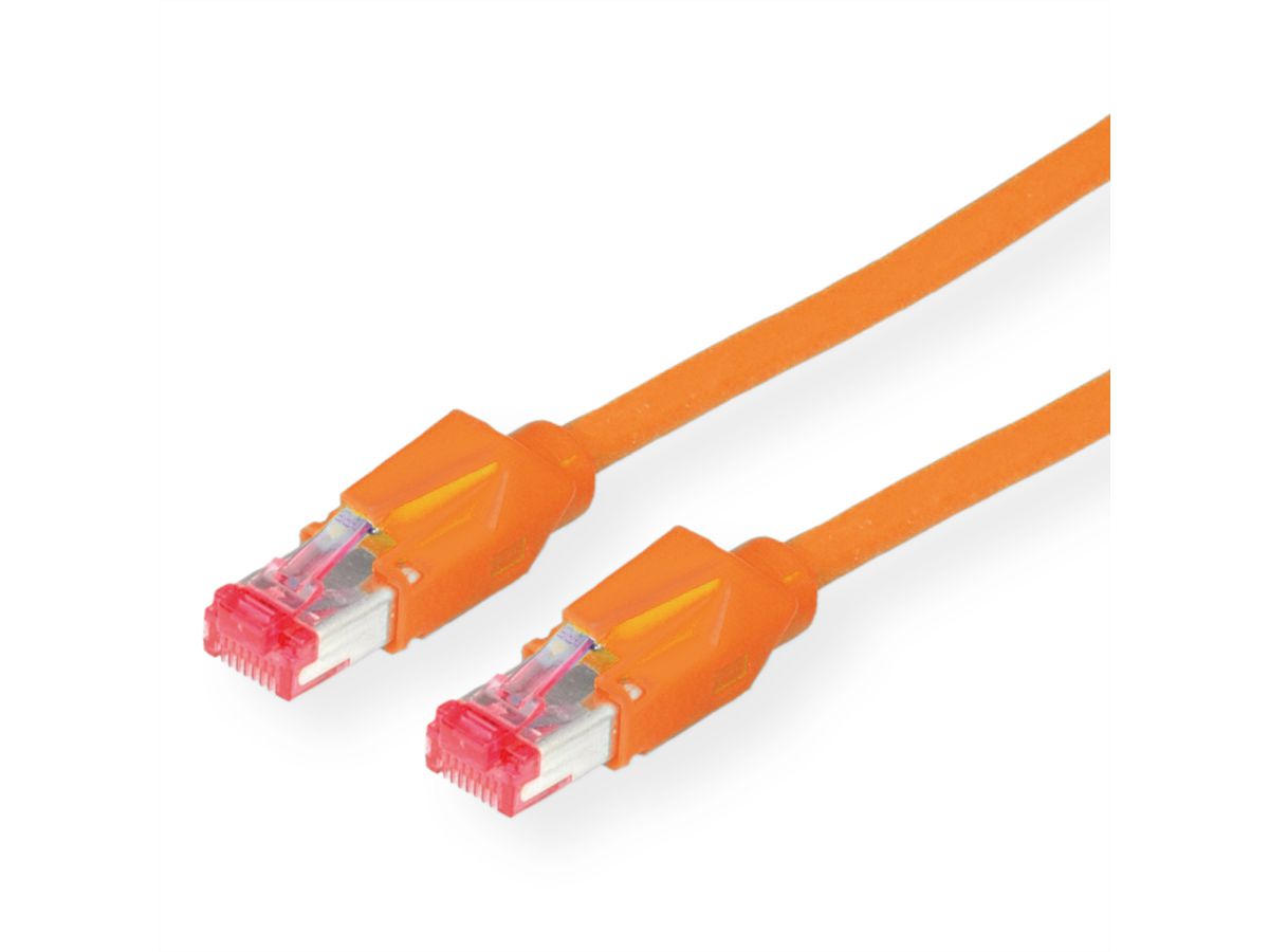 DÄTWYLER S/FTP Patchkabel Cat.6 (Class E), CU 7702 flex LS0H, Hirose TM21, oranje, 20 m