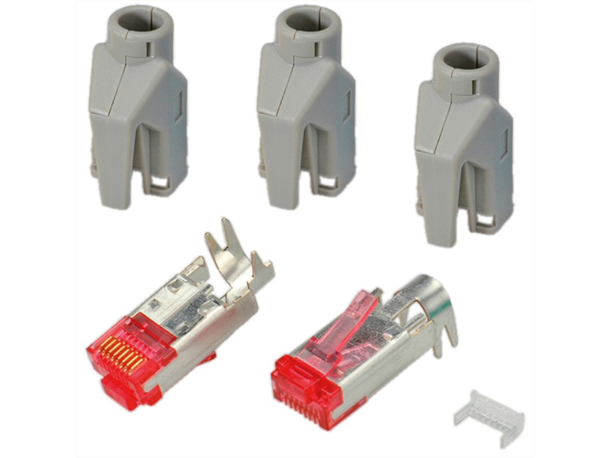 HiRose TM21 Stecker geschirmt, Tülle grau, 50 Stück