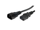 BACHMANN kabel voor koud apparaat C13-C14, zwart, 2 m