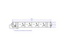 BACHMANN STAPPENSTEUN 4xUK 45° 3,15A GST18, zwart
