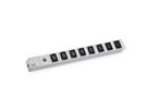 BACHMANN 19" socket strip, 8x C13 socket, 1xC14 plug