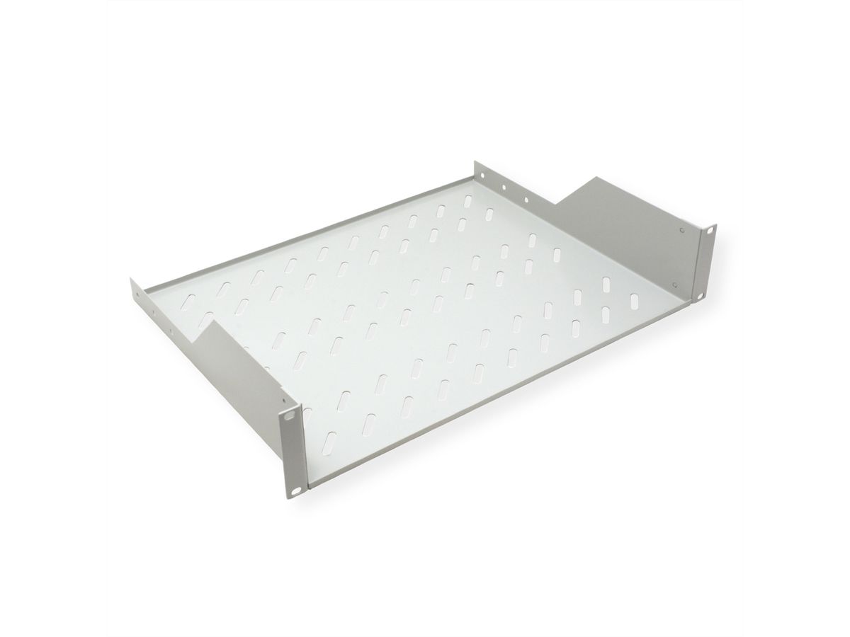 ROLINE 19-inch shelf 2 U 350 T, 25kg load capacity grey