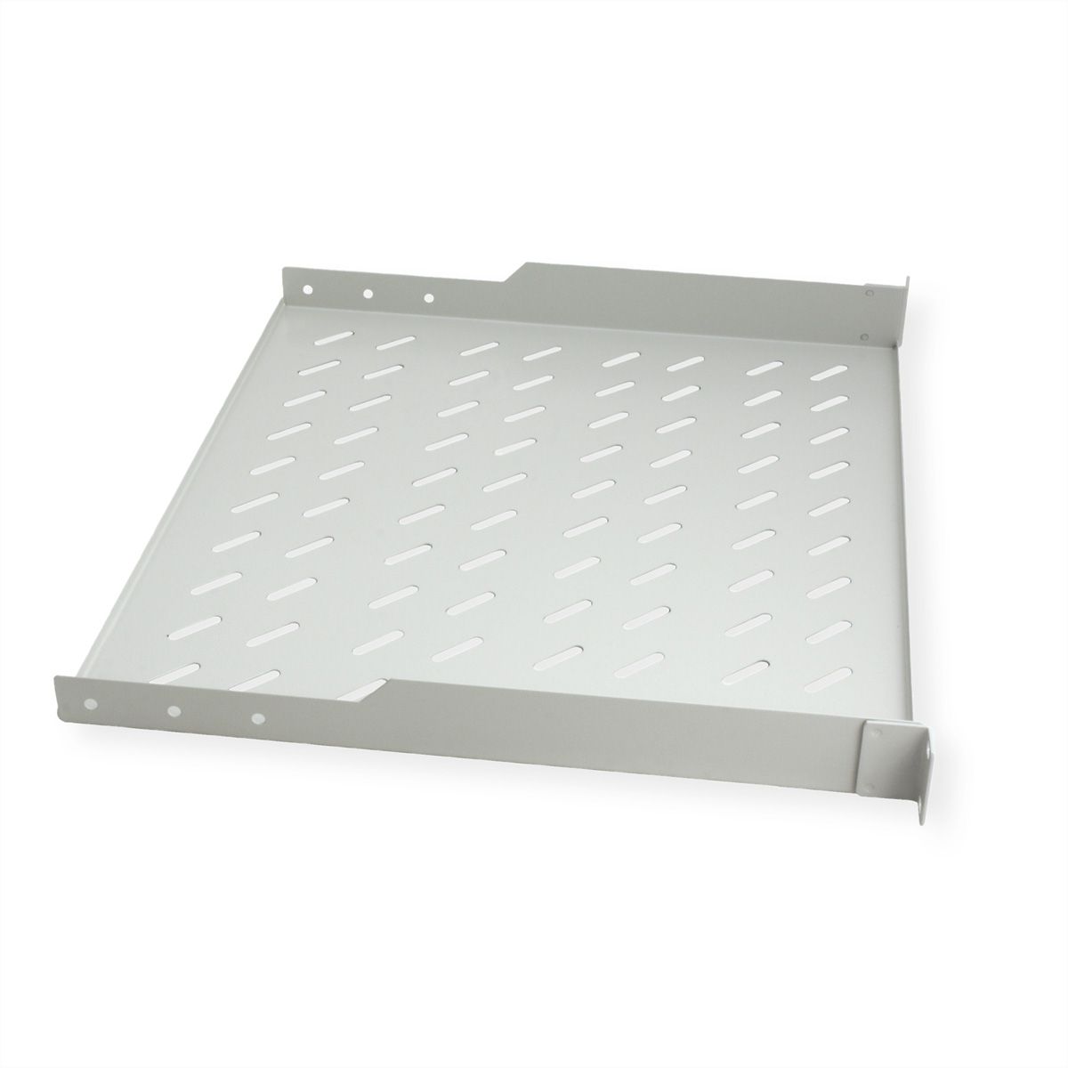 ROLINE 19-inch shelf 1 U 400 T, 15kg load capacity grey