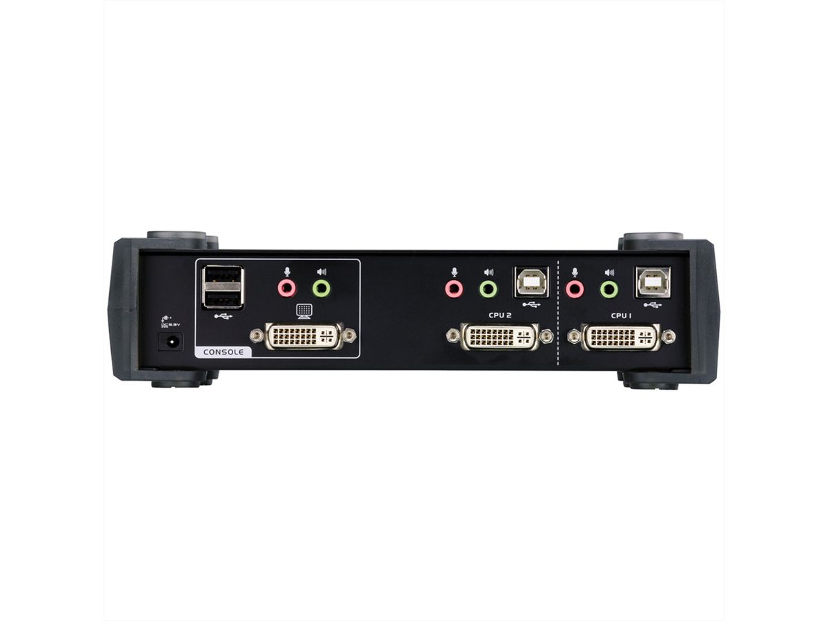 ATEN CS1762A KVM switch DVI, USB, audio, USB hub, 2 poorts